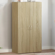 Archiefkast bewerkt hout 60x32x115 cm