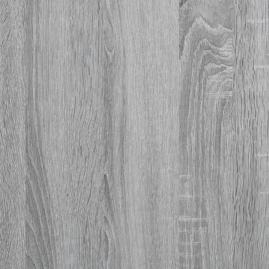 Archiefkast 60X32X115 Cm Bewerkt Hout Grijs Sonoma Eikenkleurig