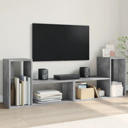 Tv-meubel 75x30x50 cm bewerkt hout betongrijs