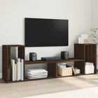 Tv-meubel 75x30x50 cm bewerkt hout bruin