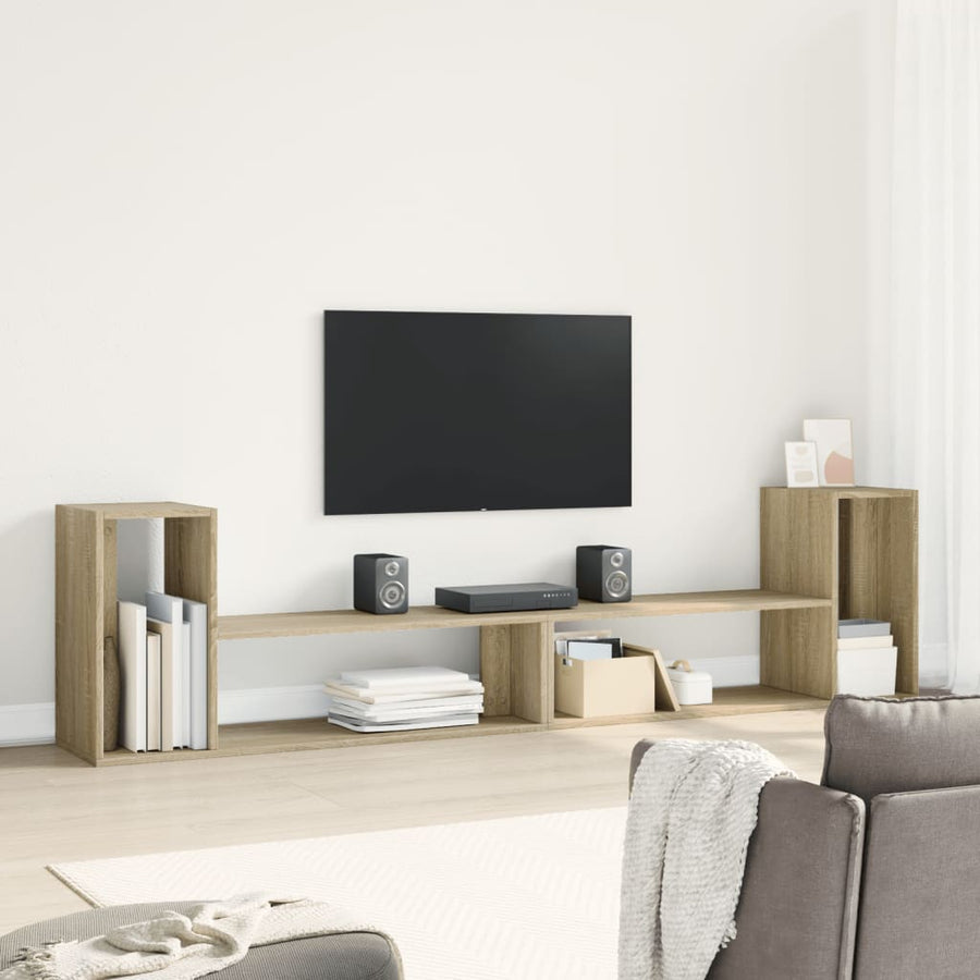 Tv-Meubelen 2 St 100X30X50 Cm Bewerkt Hout Kleurig 100 cm