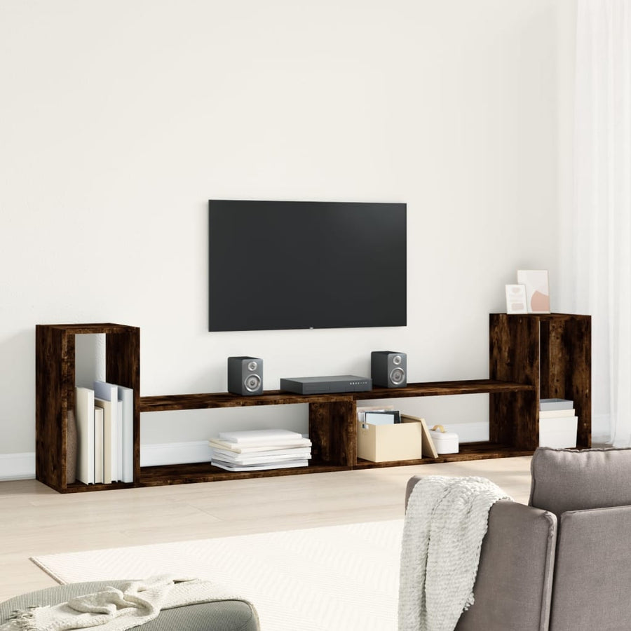 Tv-Meubelen 2 St 100X30X50 Cm Bewerkt Hout Kleurig 100 cm