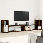 Tv-meubel 100x30x50 cm bewerkt hout donkerbruin