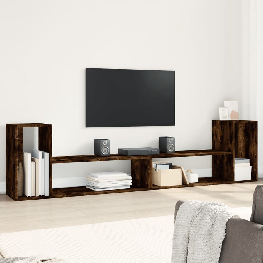 Tv-Meubelen 2 St 100X30X50 Cm Bewerkt Hout Kleurig 100 cm