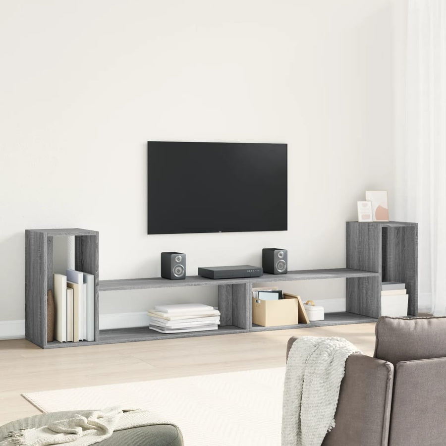 Tv-Meubelen 2 St 100X30X50 Cm Bewerkt Hout Eiken 100 cm