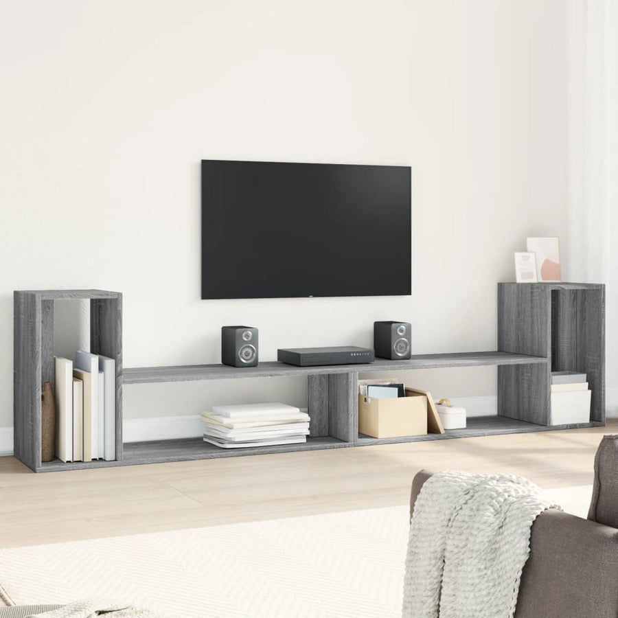 Tv-Meubelen 2 St 100X30X50 Cm Bewerkt Hout Eiken 100 cm