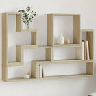 Wall shelf 96x12x64 cm engineered wood Sonoma oak finish