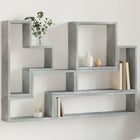 Wall Shelf 96X12X64 Cm Engineered Wood Concrete Grey