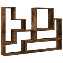 Wandschap 96X12X64 Cm Bewerkt Hout Kleurig Gerookt eiken