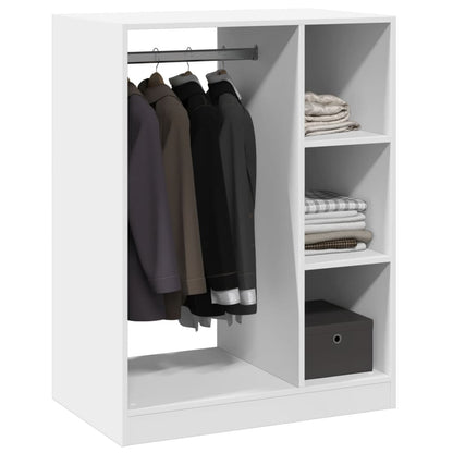 Kledingkast Bewerkt Hout 1 77 x 48 x 102 cm Wit