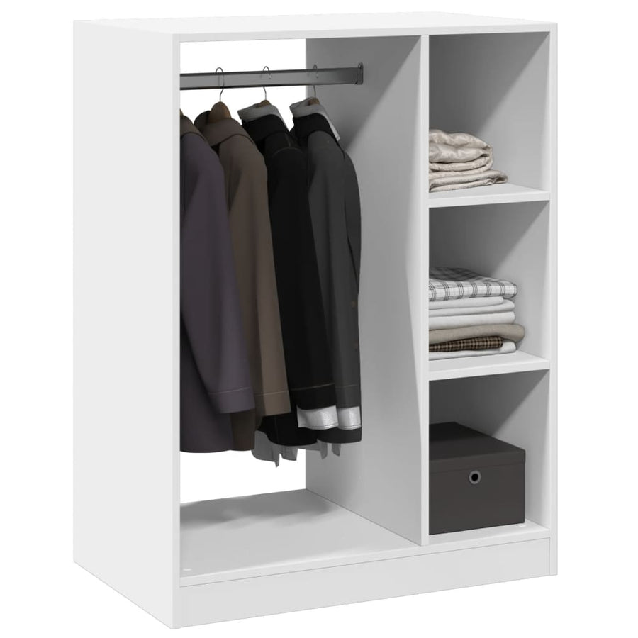 Kledingkast Bewerkt Hout 1 77 x 48 x 102 cm Wit
