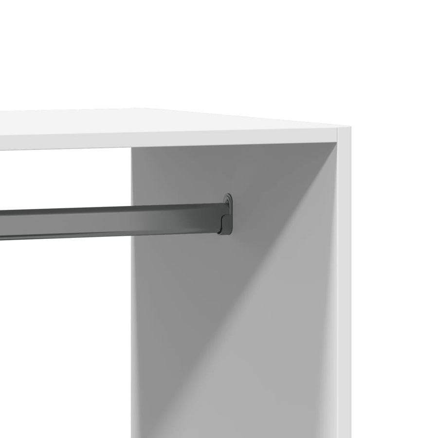Kledingkast Bewerkt Hout 1 77 x 48 x 102 cm Wit