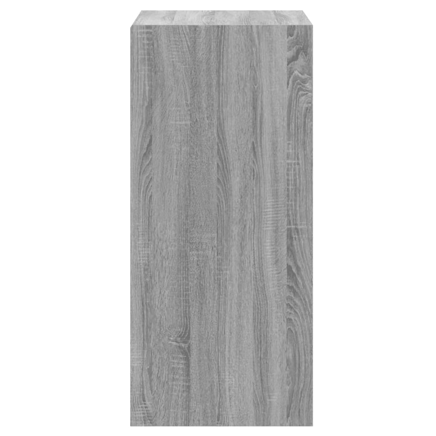 Kledingkast 77x48x102 cm bewerkt hout gerookt eikenkleurig
