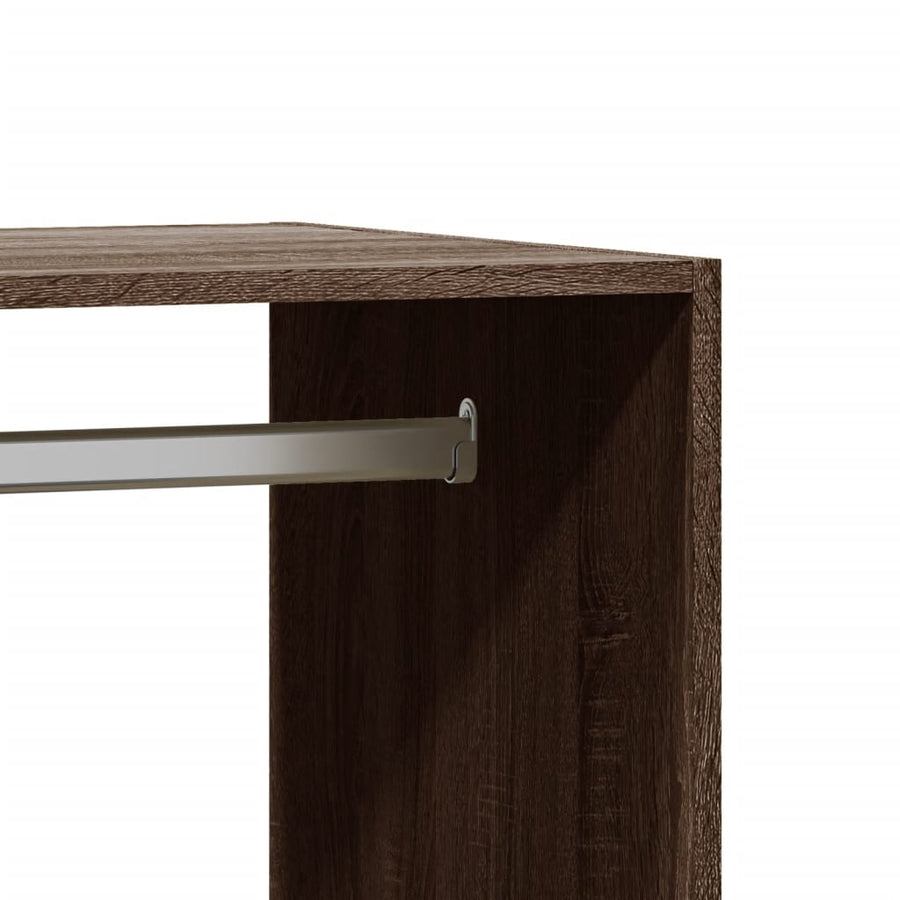 Kledingkast 77x48x102 cm bewerkt hout grijs sonoma eikenkleurig