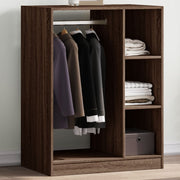 Kledingkast 77x48x102 cm bewerkt hout grijs sonoma eiken