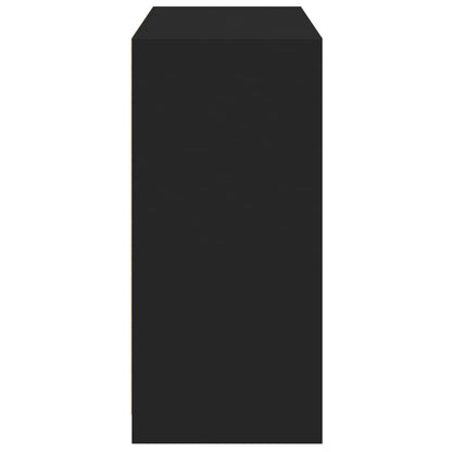 Kledingkast 77x48x102 cm bewerkt hout zwart