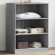 Kledingkast 77x48x102 cm bewerkt hout grijs