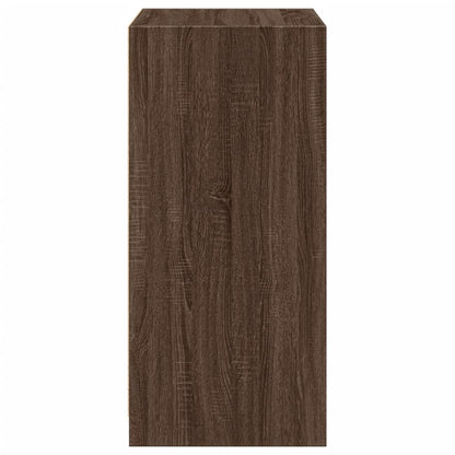 Kledingkast 48x41x102 cm bewerkt hout bruin eikenkleurig