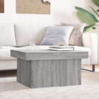 Coffee table 80x55x40 cm treated wood grey Sonoma oak colored