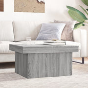 Salontafel 80x55x40 cm bewerkt hout grijs sonoma