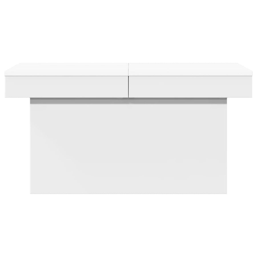 Salontafel 100x55x40 cm bewerkt hout wit