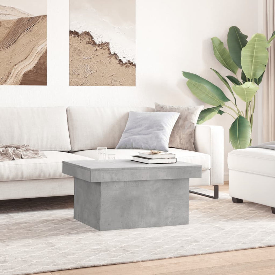 Salontafel 100x55x40 cm bewerkt hout betongrijs