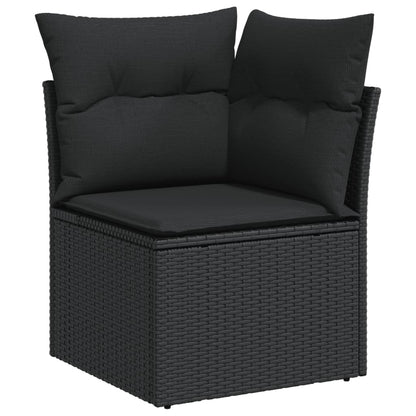 7-Delige Loungeset Met Kussens Poly Rattan Grijs