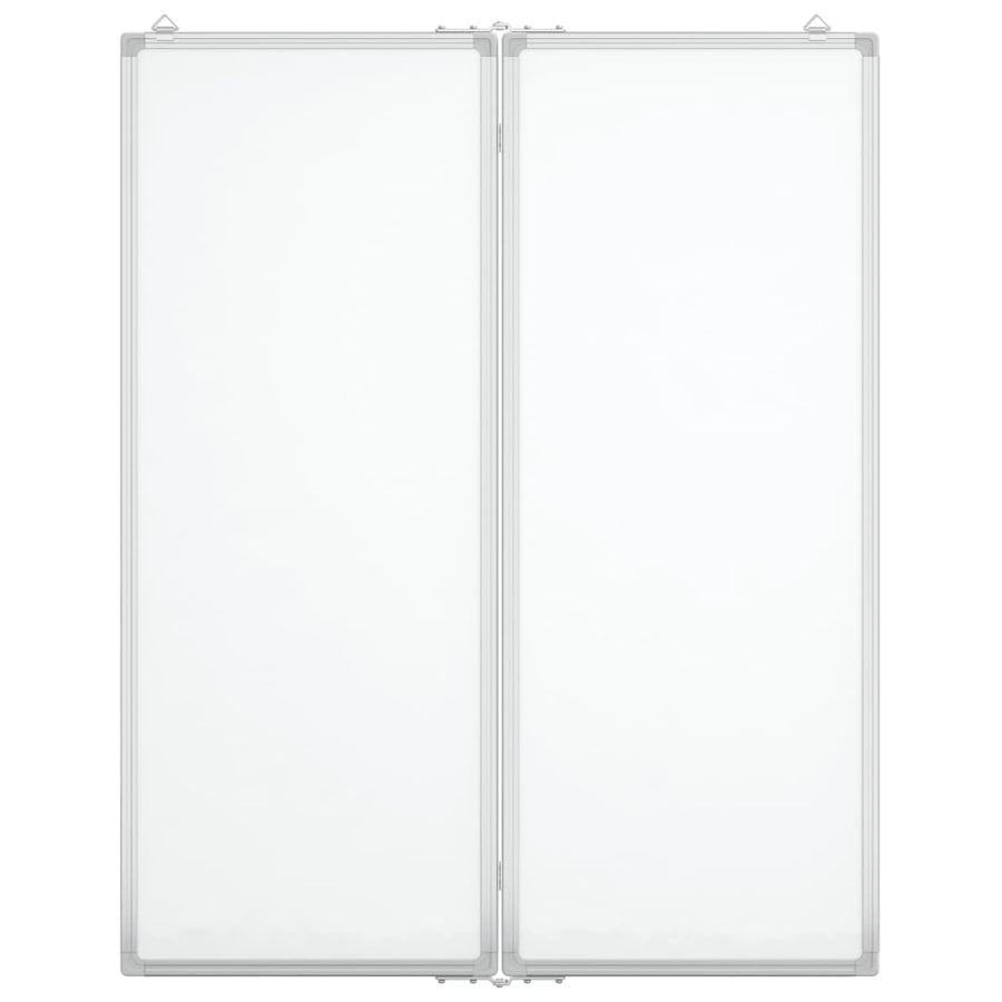 Whiteboard magnetisch inklapbaar 80x100x1,7 cm aluminium