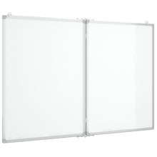 Whiteboard magnetisch inklapbaar 100x80x1,7 cm aluminium