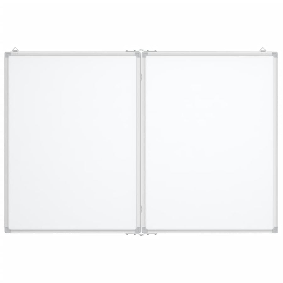Whiteboard magnetisch inklapbaar 100x80x1,7 cm aluminium