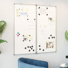 Whiteboard magnetic folding 100x100x1.7 cm aluminum