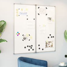 Whiteboard magnetisch inklapbaar 100x100x1,7 cm aluminium