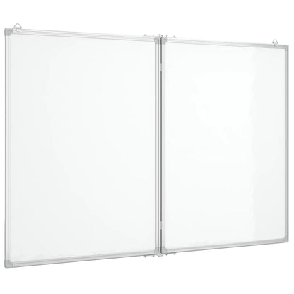 Whiteboard magnetisch inklapbaar 120x100x1,7 cm aluminium