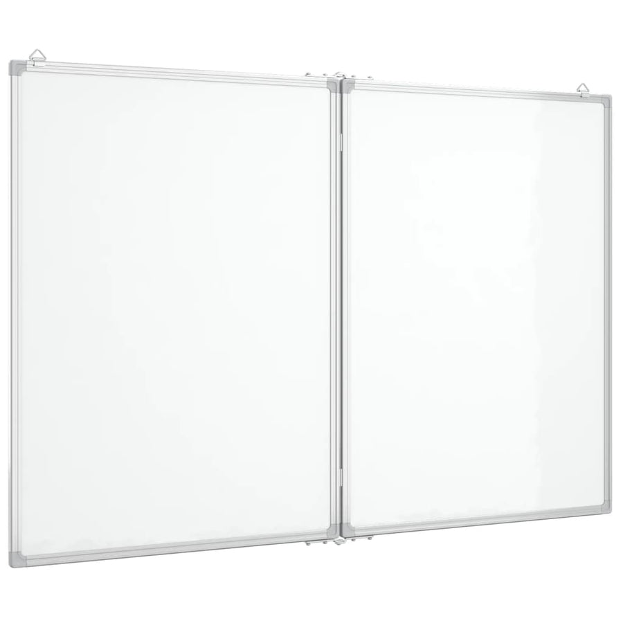 Whiteboard magnetisch inklapbaar 120x100x1,7 cm aluminium