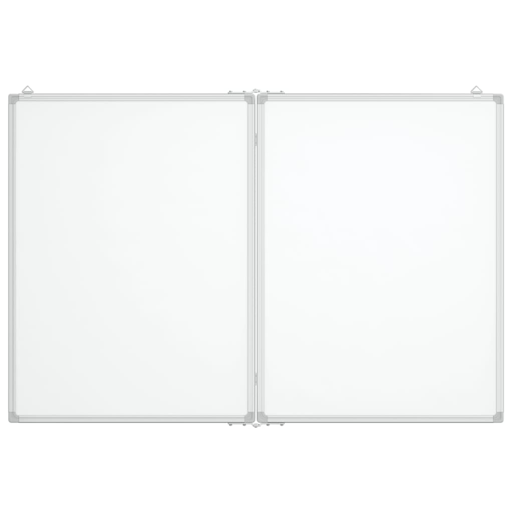 Whiteboard magnetisch inklapbaar 120x100x1,7 cm aluminium