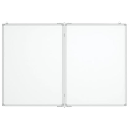 Whiteboard magnetisch inklapbaar 120x100x1,7 cm aluminium