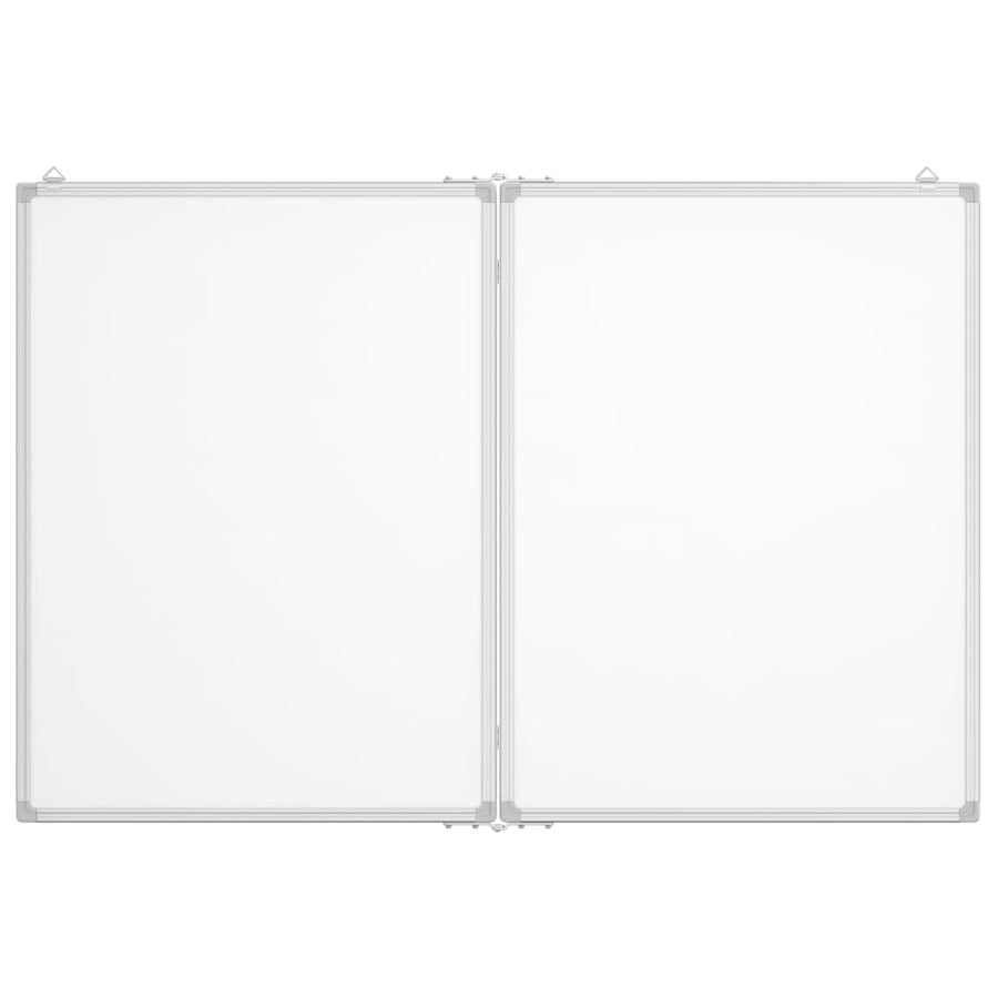 Whiteboard magnetisch inklapbaar 120x100x1,7 cm aluminium