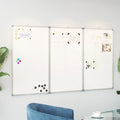 Magnetic foldable whiteboard 120x100x1.7 cm aluminium