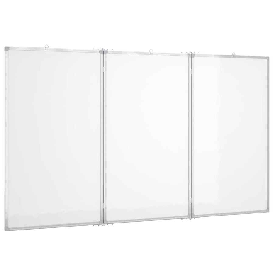 Whiteboard magnetisch inklapbaar 150x80x1,7 cm aluminium