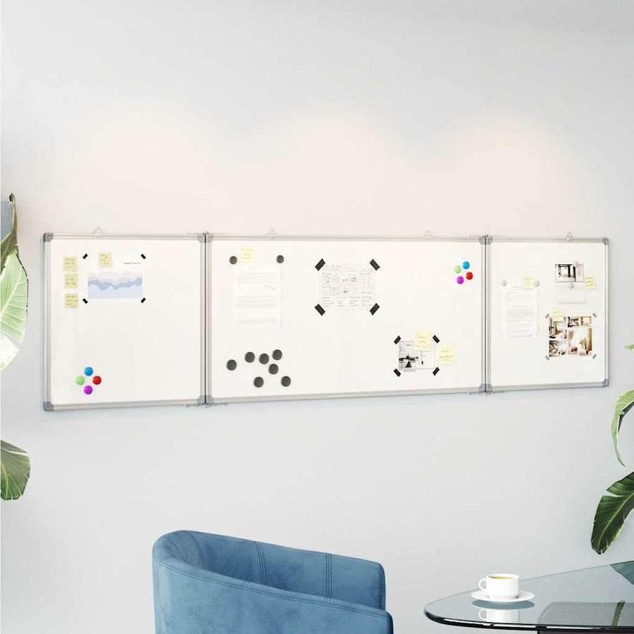 Whiteboard Magnetisch Inklapbaar 160X40X1,7 Cm Aluminium 160 x 40 x 1.7 cm