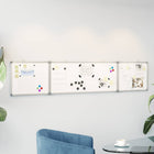 Magnetic foldable whiteboard 200x40x1.7 cm aluminum