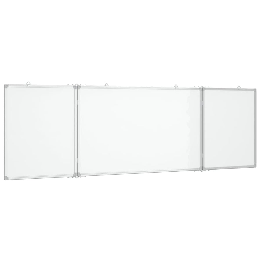 Whiteboard magnetisch inklapbaar 160x50x1,7 cm aluminium