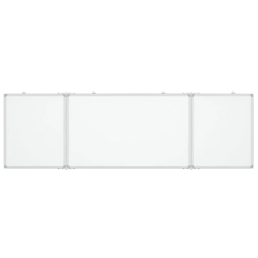 Whiteboard magnetisch inklapbaar 160x50x1,7 cm aluminium