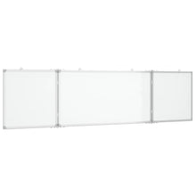 Whiteboard magnetisch inklapbaar 200x50x1,7 cm aluminium