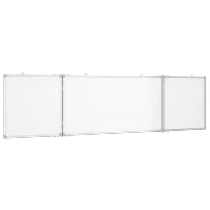 Whiteboard magnetisch inklapbaar 200x50x1,7 cm aluminium
