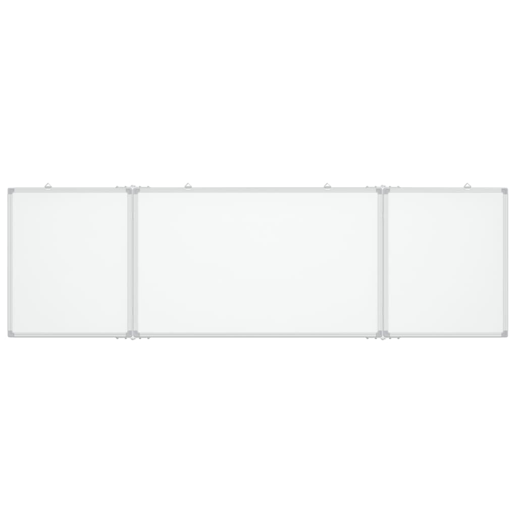 Whiteboard magnetisch inklapbaar 200x60x1,7 cm aluminium