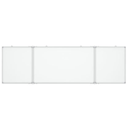 Whiteboard magnetisch inklapbaar 200x60x1,7 cm aluminium