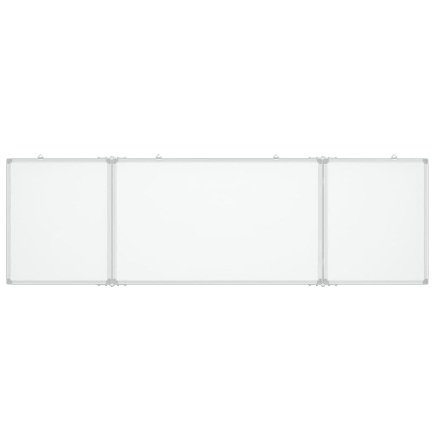 Whiteboard magnetisch inklapbaar 200x60x1,7 cm aluminium