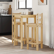 Barset massief grenenhout 3-delig