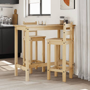 Barset massief grenenhout 3-delig